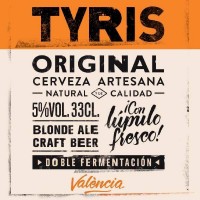 TYRIS Original cerveza rubia artesana de Valencia tipo Lager doble fermentación botella 33 cl - Supermercado El Corte Inglés