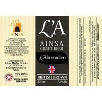 Cerveza LA Beer Ainsa British Brown (Pack 12) - L’Abrevadero