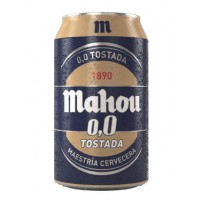 MAHOU 0.0 TOSTADA BOTELLA 1/3 (caja de 24) - El almacén de bebidas