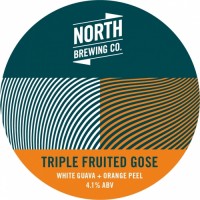 North Brewing Triple Fruited Gose: White Guava + Orange Peel
