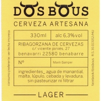 Dos Bous Lager Cerveza... - AVI Selection
