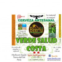 Beerlú Verde Salud Costa (Hojas de higo, hojas de guanábana, hierba luisa) Beerlú Verde Salud Costa (Hojas de higo, hojas de guanábana, hierba luisa)