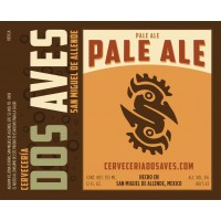 Dos Aves Pale Ale, American West Coast - Botella de 355mL - Dos Aves