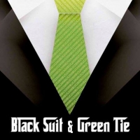 Bayura Black Suite & Green Tie 