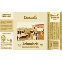 Península Animalada Double Mash Quadruple IPA 44cl - Beer Sapiens