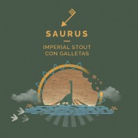 Saurus - Imperial Stout con galletas(Pack de 12 latas) - Cierzo Brewing Co. - Cierzo Brewing