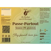 Brouwerij De Dochter van de Korenaar Passe-Partout Gluten free Brouwerij De Dochter van de Korenaar Passe-Partout Gluten free