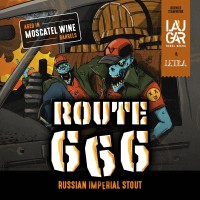 Laugar / Letra Route 666 (Russian Imperial Stout) - Armazém da Cerveja