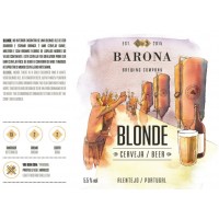 Barona Blonde (Blonde Ale) - Armazém da Cerveja