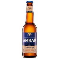 Cerveza sin alcohol 0;0 %  AMBAR TOSTADA 33 cl. - Alcampo