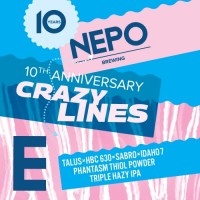 Nepo Brewing 10th Anniversary Crazy Lines 