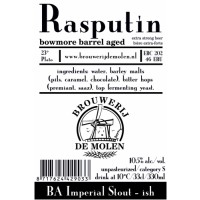 De Molen – Rasputin Bowmore Barrel Aged Imperial Stout 33cl - Melgers