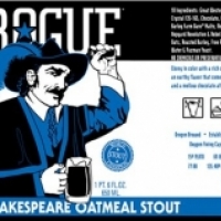 Rogue Rogue Shakespeare Oatmeal Stout - Lovecraft