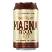 Cerveza San Miguel Magna Roja tostada 0,0 alcohol pack 12 latas 33 cl. - Carrefour España