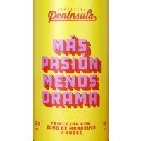 Península Más Pasión Menos Drama Triple IPA 44cl - Beer Sapiens